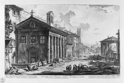 View of the Temple of Portunus by Giovanni Battista Piranesi